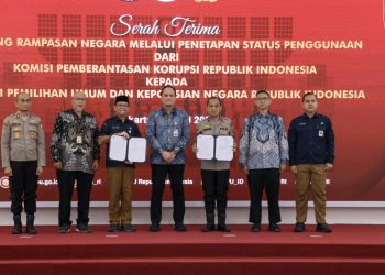 KPK Serahkan Aset Rampasan Rp4,2 Miliar ke KPU dan Polri