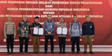 KPK Serahkan Aset Rampasan Rp4,2 Miliar ke KPU dan Polri