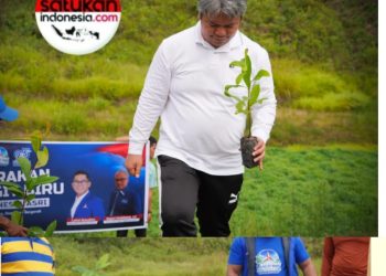 Sinergi Jaga Kelestarian Alam, Pemkab Tapanuli Utara Bersama DPC Partai Demokrat Gelar Gotong Royong dan Penanaman Pohon di Tarutung