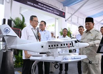 Presiden Prabowo Tinjau Teknologi BRIN, Dari Air Darurat hingga Satelit
