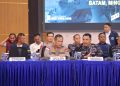 Kapolda Kepri Ikuti Konferensi Pers Pengungkapan Penyelundupan 1,3 Ton Ketamine di Perairan Batam