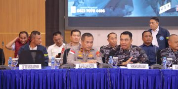 Kapolda Kepri Ikuti Konferensi Pers Pengungkapan Penyelundupan 1,3 Ton Ketamine di Perairan Batam