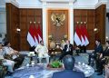 Presiden Prabowo Subianto Terima Wakil Menteri Perang AS di Istana