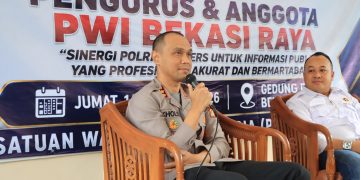 Kapolres Metro Bekasi Kota Kombes Pol. Kholid Silaturahmi dengan PWI Bekasi Raya