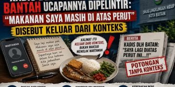Bukan Menolak Wartawan! Kadis DLH Batam Jelaskan Makna Sesungguhnya “Makanan saja masih di Atas Perut”