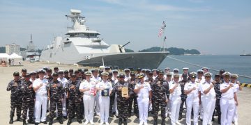 Usai Latihan Dengan Kapal Perang Rusia Saat Exercise Orruda 2026, KRI GNR-332 Tiba di Pangkalan Yokosuka Jepang