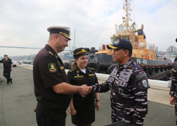 TNI AL dan Russian Navy Berlatih Vbss Hingga Tembakkan Meriam-76 Pada Sea Phase Exercise Orruda 2026