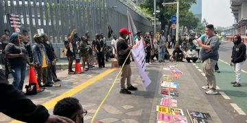 FRI-WP Demo depan Kedubes Belanda di Jakarta