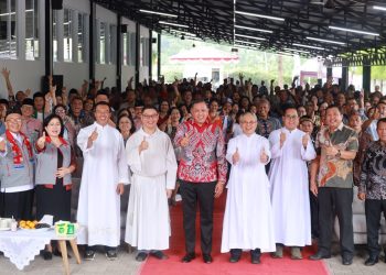 Hadiri HUT ke-4 Gereja Paroki Kranggan, Tri Adhianto Ajak Umat Doakan Korban Bencana di Indonesia.