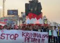 DPC GMNI Bengkulu Gelar Aksi di Simpang Lima, Desak Reforma Agraria Sejati