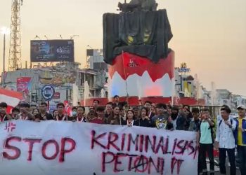 DPC GMNI Bengkulu Gelar Aksi di Simpang Lima, Desak Reforma Agraria Sejati