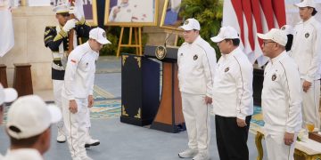 Presiden Prabowo Bersama Menpora Erick Thohir Lepas Atlet ke Asian Games 2026