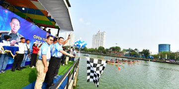 Wakasal Hadiri Open Tournamen Lomba Dayung Perahu Naga Piala Panglima TNI 2026