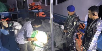 TNI AL Berhasil Gagakan Penyelundupan 3 Ton Sianida Asal Filipina di Perairan Gorontalo