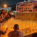 Kenang Lima Wartawan Yang Hilang di Selat Sunda, Jurnalis Jayapura Papua Bakar 1.000 Lilin