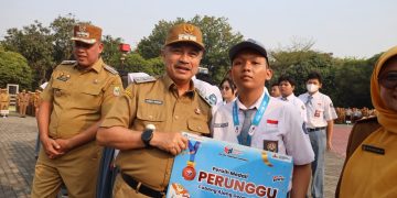 Saat Apel, Wali Kota Apresiasi Para Siswa Peraih Penghargaan Serta Bubuhkan 2 MoU Kerjasama.