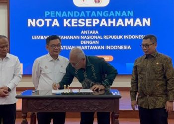 Jaga Ketahanan Negara, Persatuan Wartawan dan Lemhannas Teken MoU