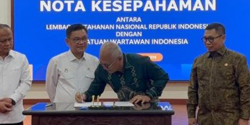 Jaga Ketahanan Negara, Persatuan Wartawan dan Lemhannas Teken MoU