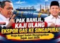 Bahlil, Listrik Batam–Bintan Padam, Ekspor Gas ke Singapura Harus Dikaji Ulang : Projo Kepri Sudah Mengingatkan Sejak Juni